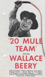 20 Mule Team (1940) afişi