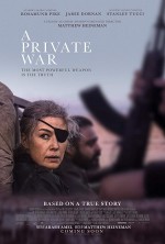 A Private War (2018) afişi A Private War (2018) afişi