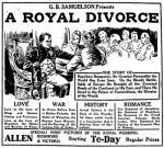 A Royal Divorce (1923) afişi