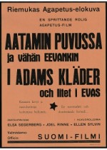 Aatamin Puvussa Ja Vähän Eevankin (1931) afişi
