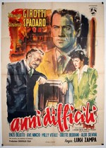 Anni Difficili (1948) afişi