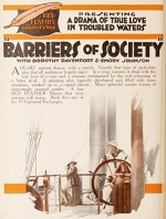 Barriers Of Society (1916) afişi