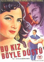 Bu Kız Böyle Düştü (1952) afişi