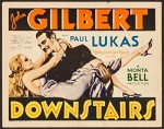 Downstairs (1932) afişi