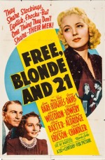 Free, Blonde And 21 (1940) afişi