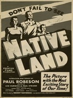 Native Land (1942) afişi