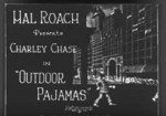 Outdoor Pajamas (1924) afişi