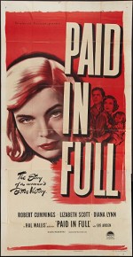 Paid in Full (1950) afişi