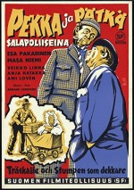 Pekka Ja Pätkä Salapoliiseina (1957) afişi