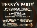 Penny's Party (1938) afişi