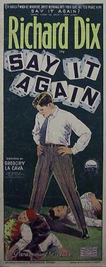 Say ıt Again (1926) afişi