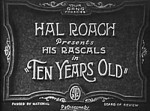 Ten Years Old (1927) afişi