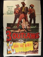 The Three Outlaws (1956) afişi