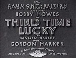 Third Time Lucky (1931) afişi