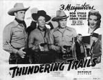Thundering Trails (1943) afişi