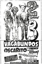 Três Vagabundos (1952) afişi