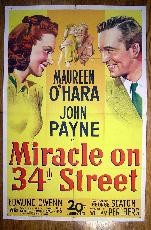 34. Caddedeki Mucize (1947) afişi 34. Caddedeki Mucize (1947) afişi