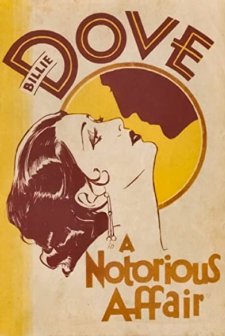 A Notorious Affair (1930) afişi