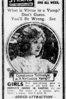 A Virtuous Vamp (1919) afişi