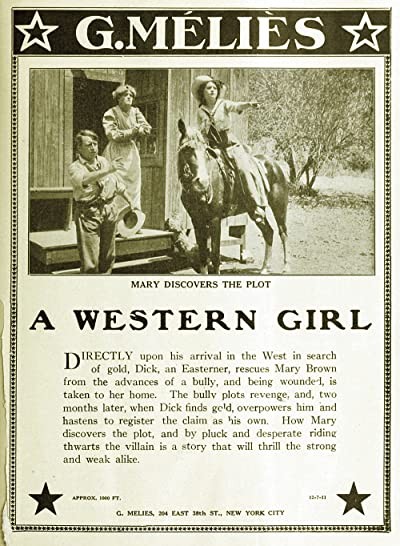 A Western Girl (1911) afişi A Western Girl (1911) afişi