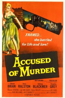 Accused Of Murder (1956) afişi