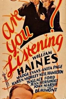 Are You Listening? (1932) afişi