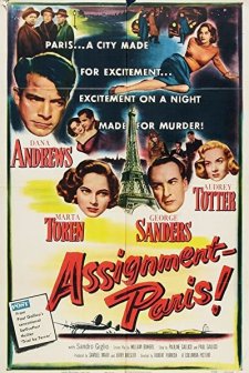 Assignment: Paris (1952) afişi