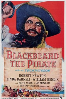 Blackbeard, The Pirate (1952) afişi