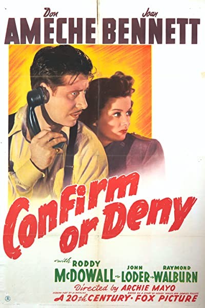 Confirm or Deny (1941) afişi Confirm or Deny (1941) afişi