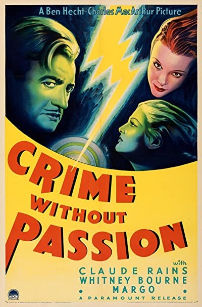 Crime Without Passion (1934) afişi Crime Without Passion (1934) afişi