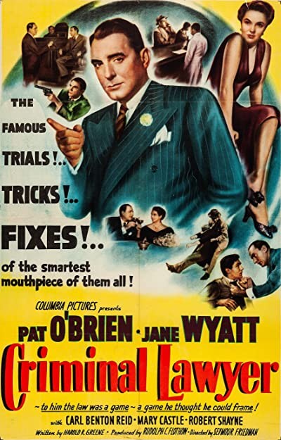 Criminal Lawyer (1951) afişi Criminal Lawyer (1951) afişi