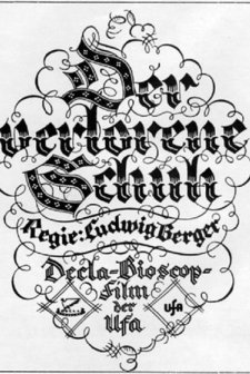 Der Verlorene Schuh (1923) afişi