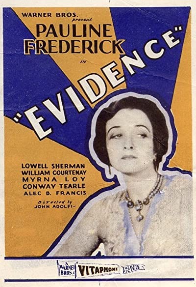 Evidence (1929) afişi Evidence (1929) afişi