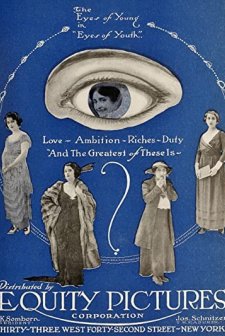 Genç Adamın Gözleri (1919) afişi
