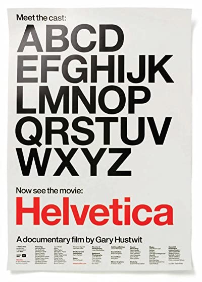 Helvetica (2007) afişi Helvetica (2007) afişi
