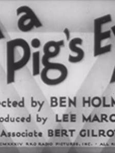 ın A Pig's Eye (1934) afişi