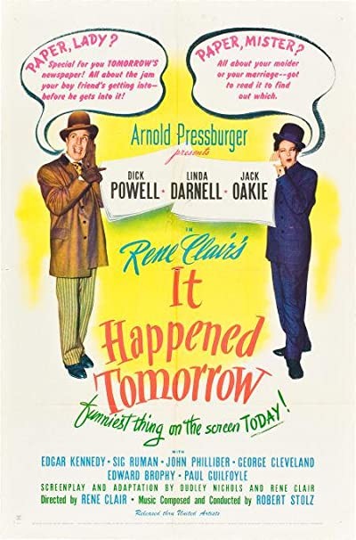 It Happened Tomorrow (1944) afişi It Happened Tomorrow (1944) afişi