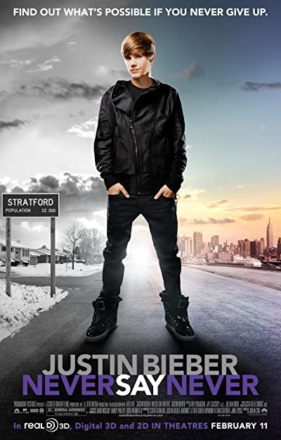 Justin Bieber: Asla Asla Deme (2011) afişi Justin Bieber: Asla Asla Deme (2011) afişi