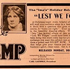 Lest We Forget (1909) afişi