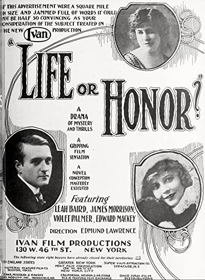 Life or Honor? (1918) afişi Life or Honor? (1918) afişi