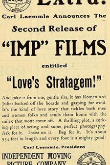 Love's Stratagem (1909) afişi