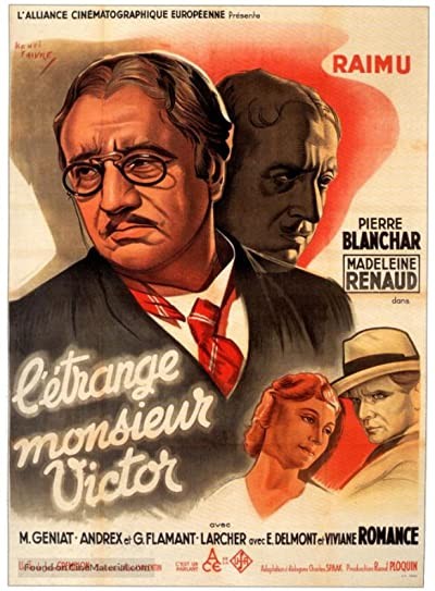 L'étrange Monsieur Victor (1938) afişi L'étrange Monsieur Victor (1938) afişi