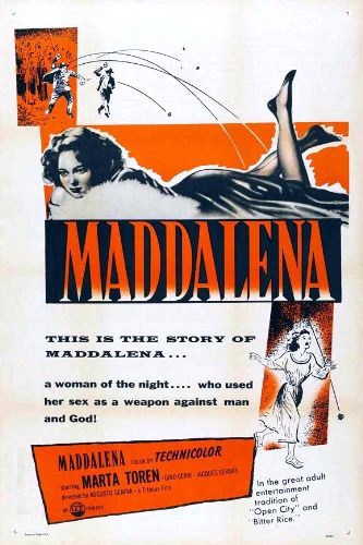 Maddalena (1954) afişi Maddalena (1954) afişi