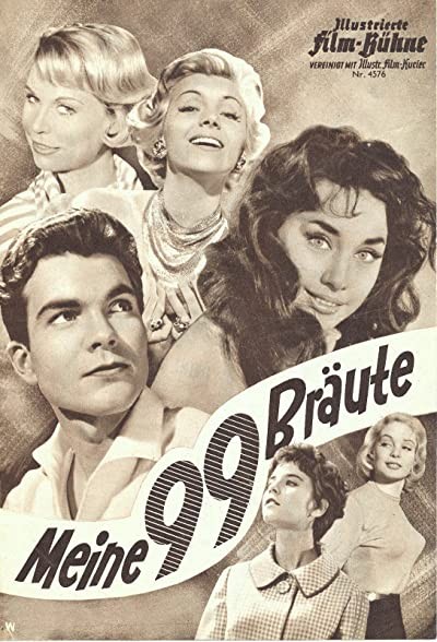 Meine 99 Bräute (1958) afişi Meine 99 Bräute (1958) afişi