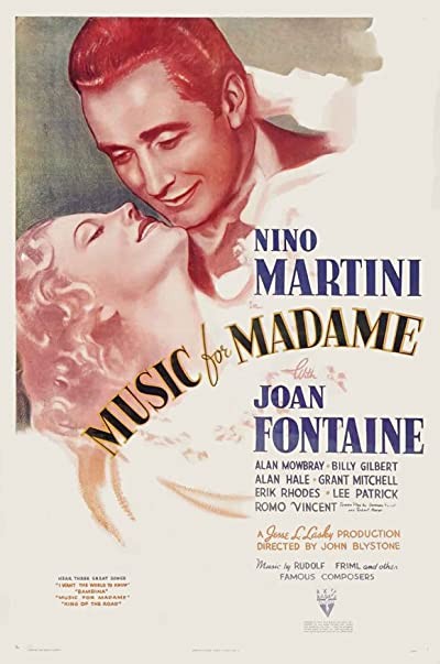 Music For Madame (1937) afişi Music For Madame (1937) afişi