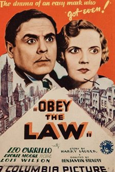 Obey The Law (1933) afişi