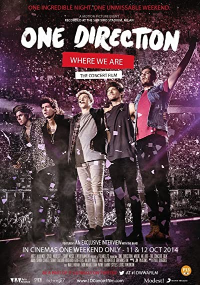 One Direction: Where We Are - The Concert Film (2014) afişi One Direction: Where We Are - The Concert Film (2014) afişi