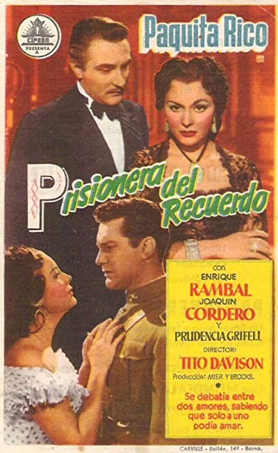 Prisionera Del Recuerdo (1952) afişi Prisionera Del Recuerdo (1952) afişi