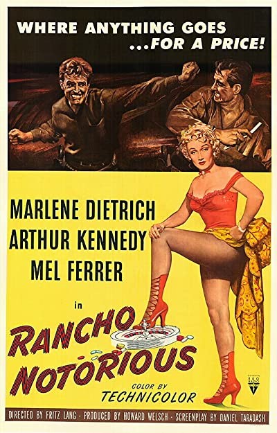 Rancho Notorious (1952) afişi Rancho Notorious (1952) afişi