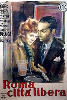 Roma, città libera (1946) afişi